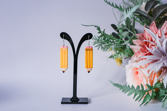 Long Pencil Earrings