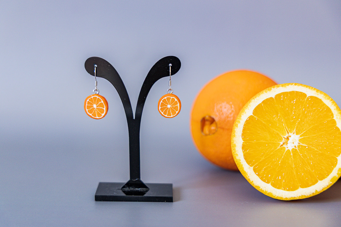 Orange Fruit Earrings