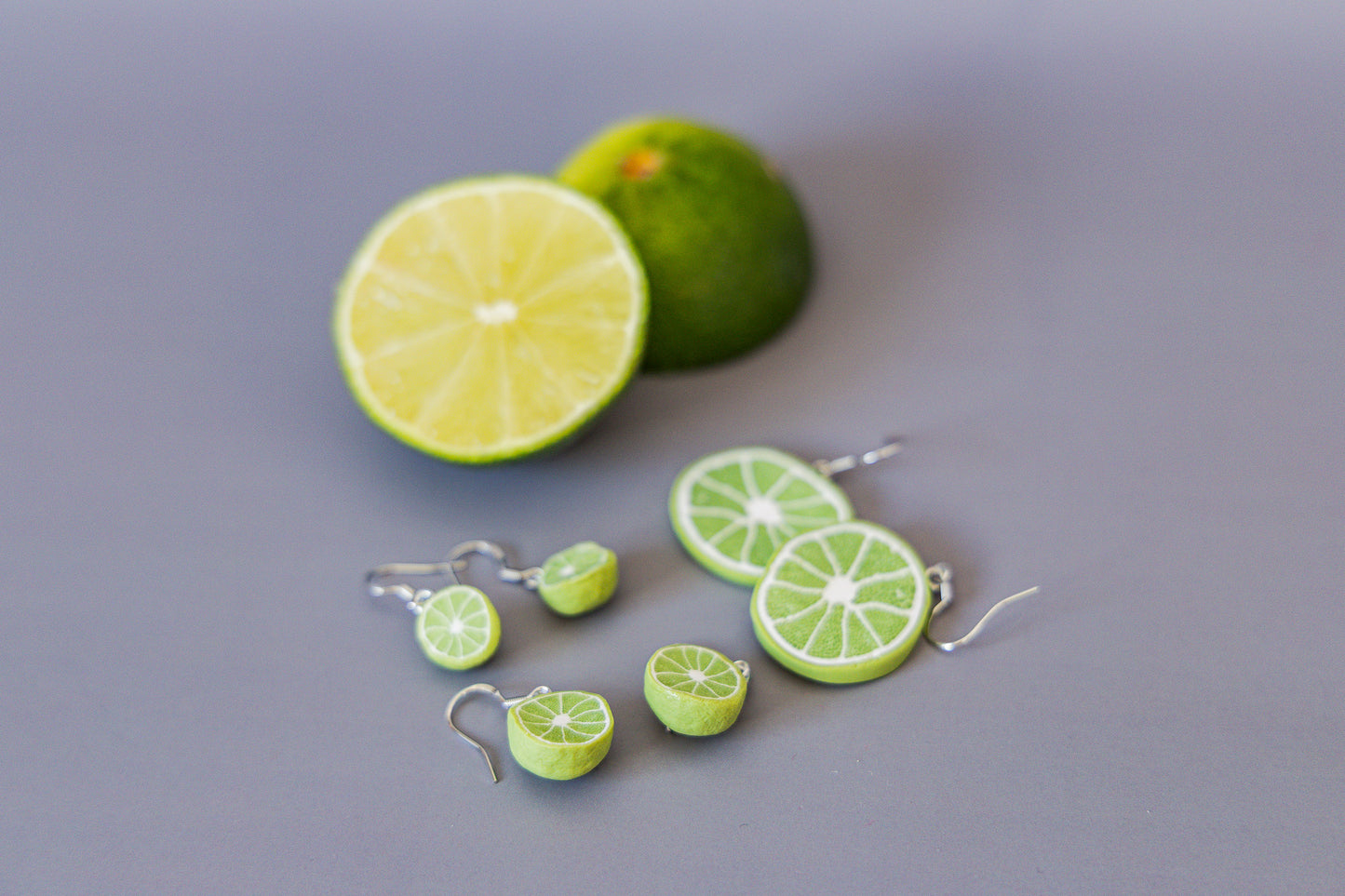 Lime Fruit Earrings