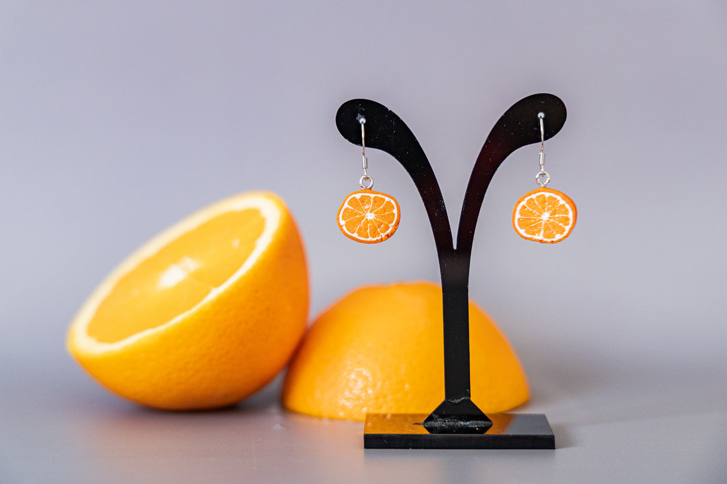 Orange Fruit Earrings