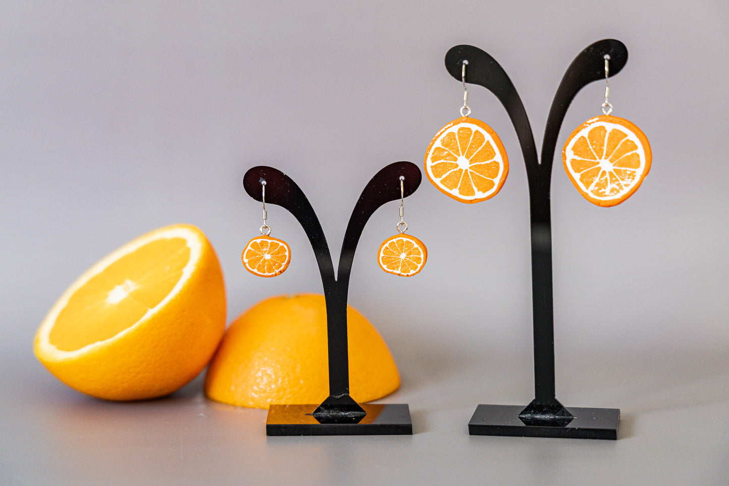 Orange Fruit Earrings