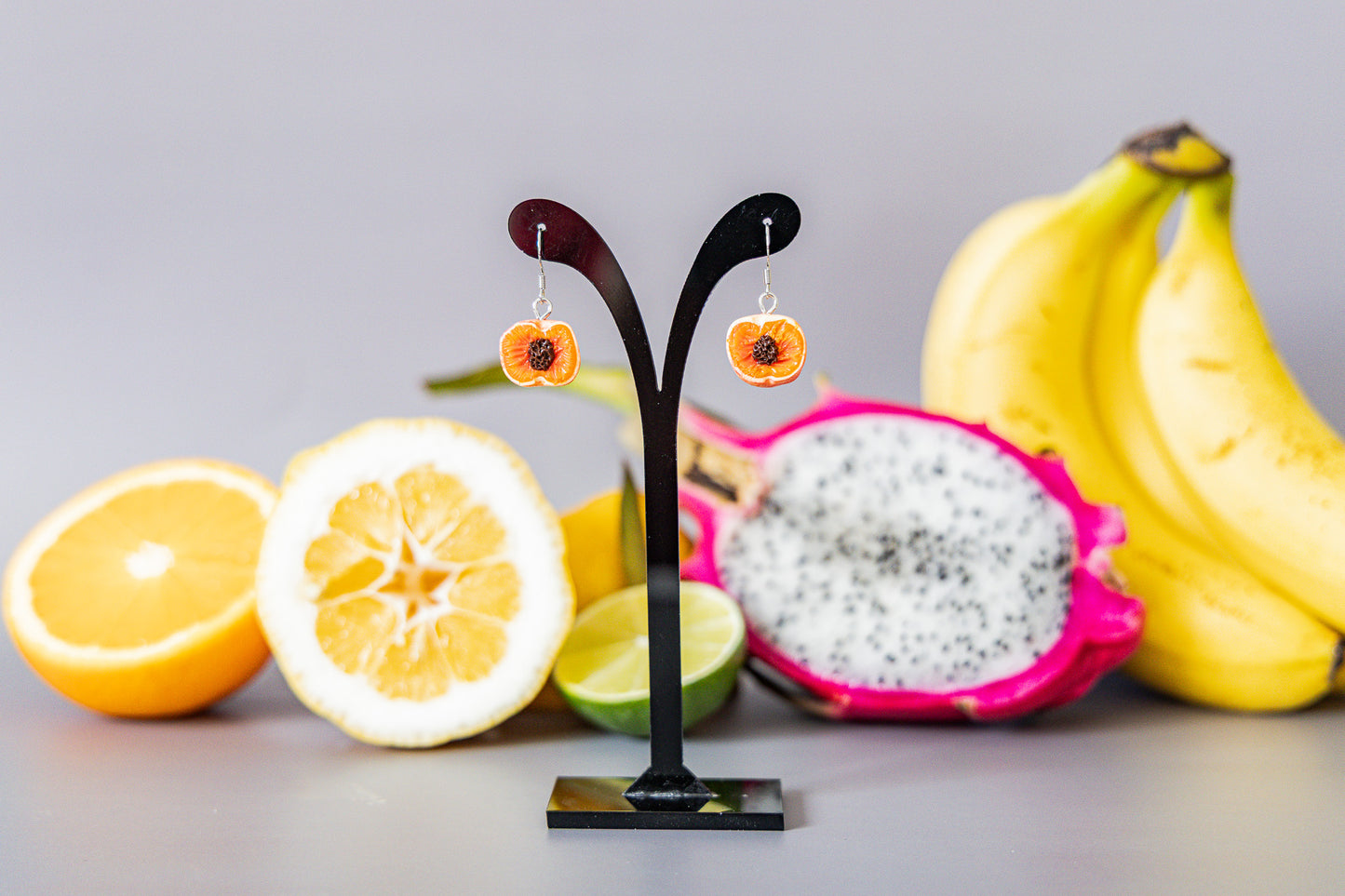 Peach Fruit Earrings