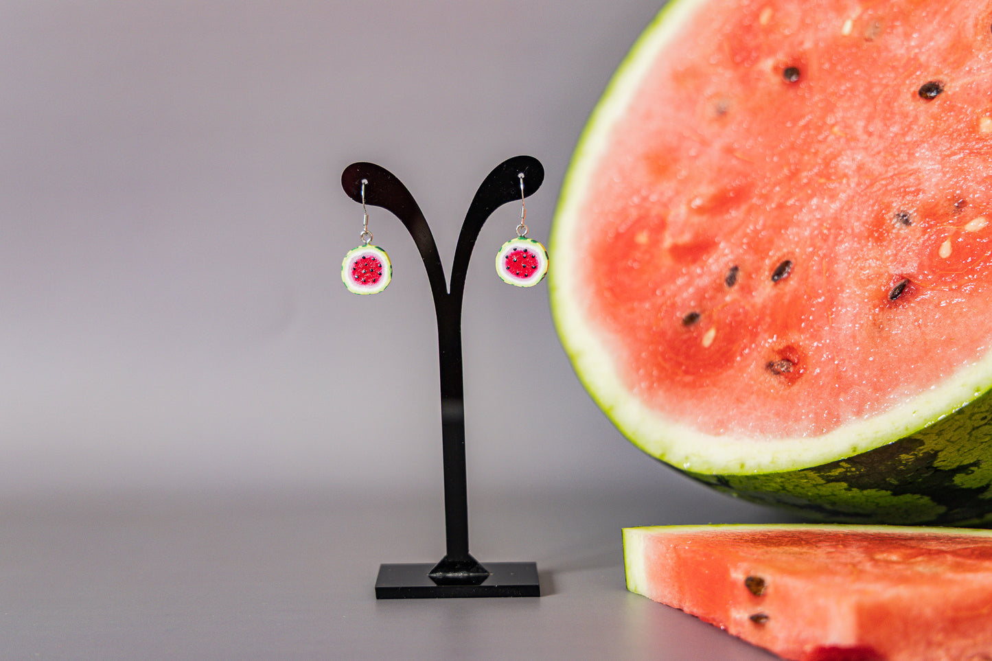 Watermelon Fruit Earrings
