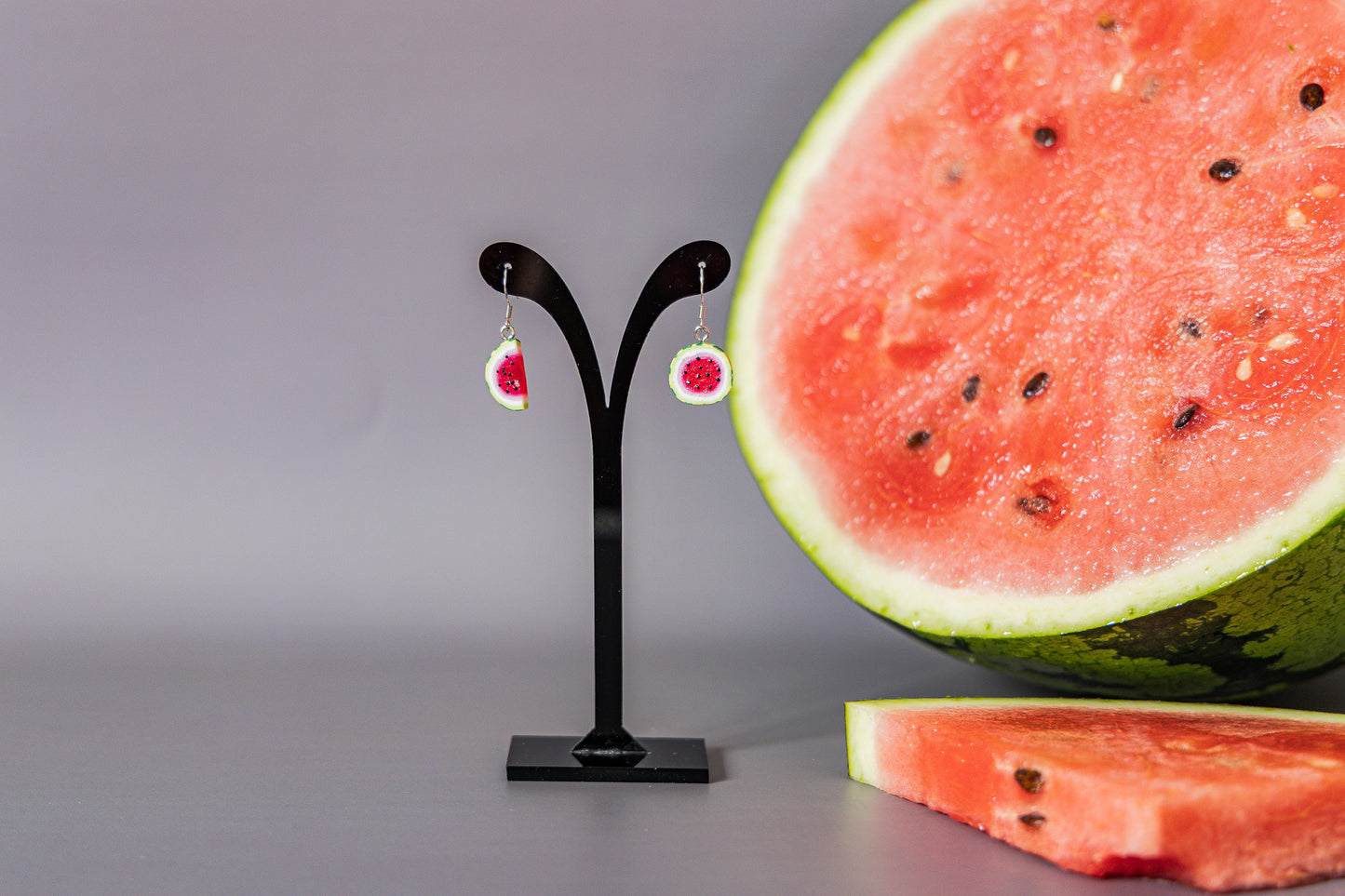 Watermelon Fruit Earrings