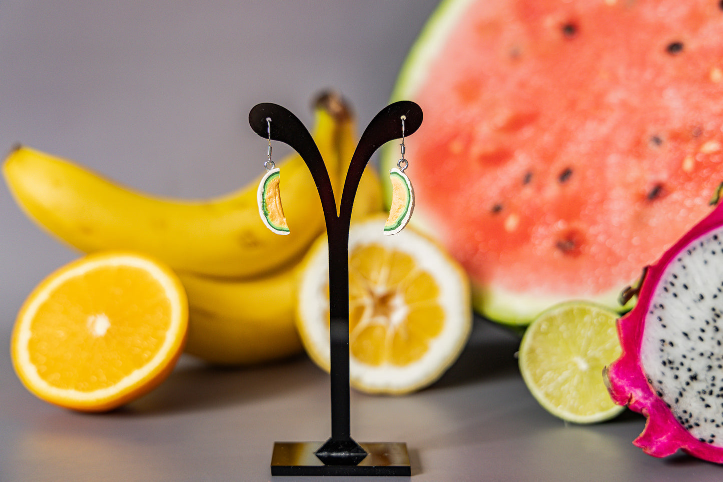 Rockmelon Fruit Earrings