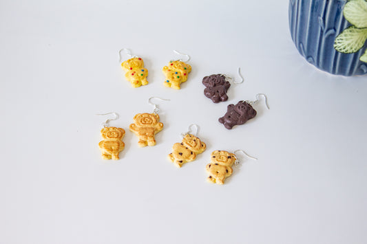 Teddy Biscuit Earrings