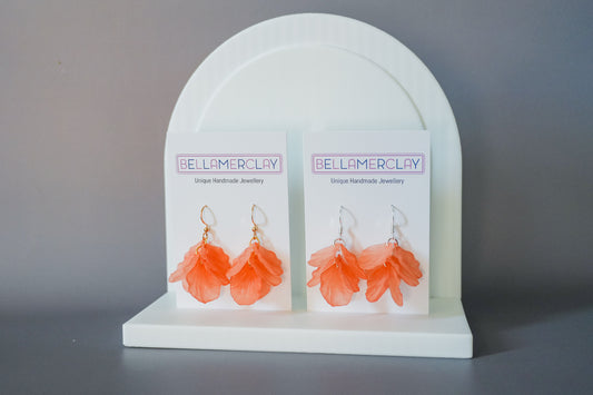 Light Orange Petal Dangles