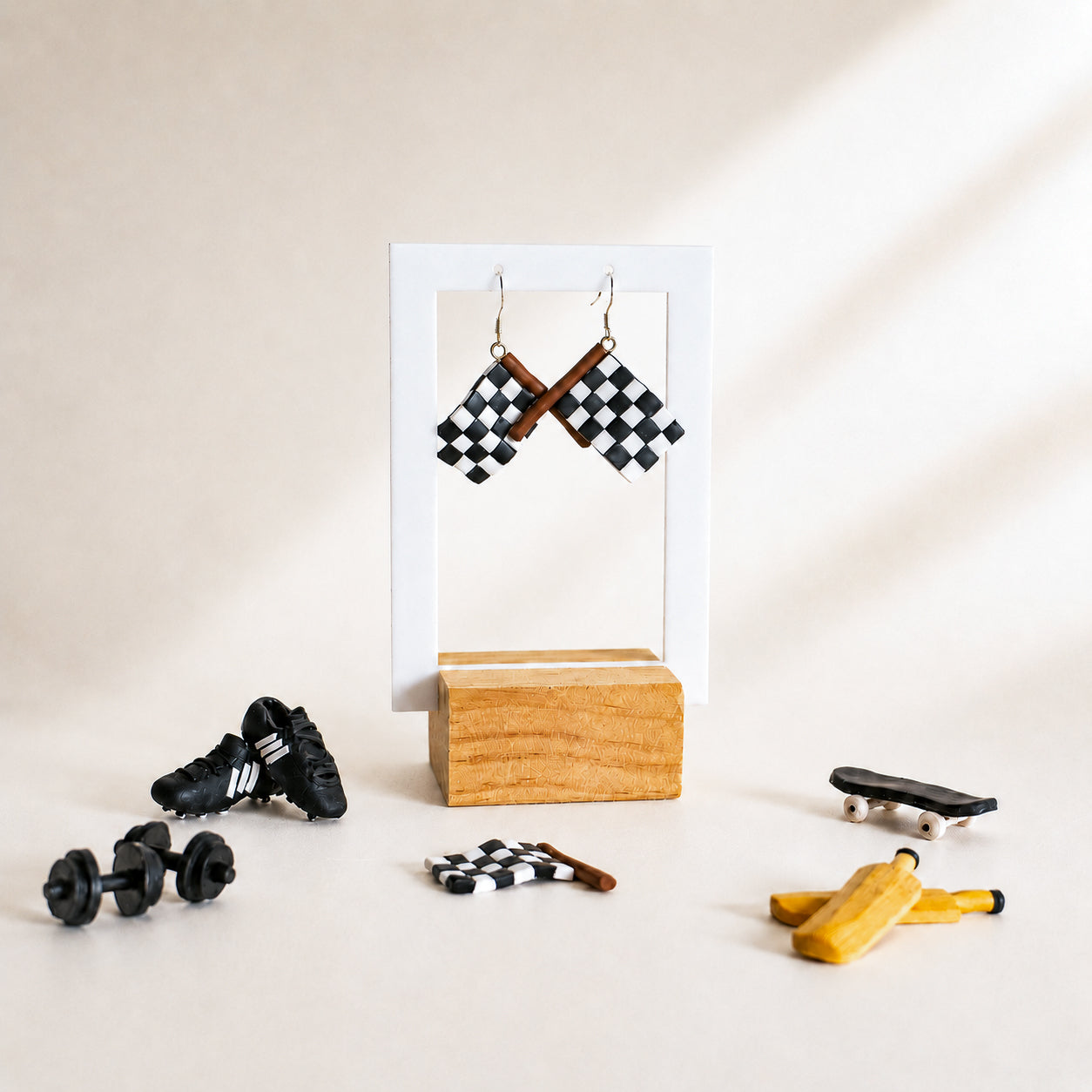 Race Flag Earrings