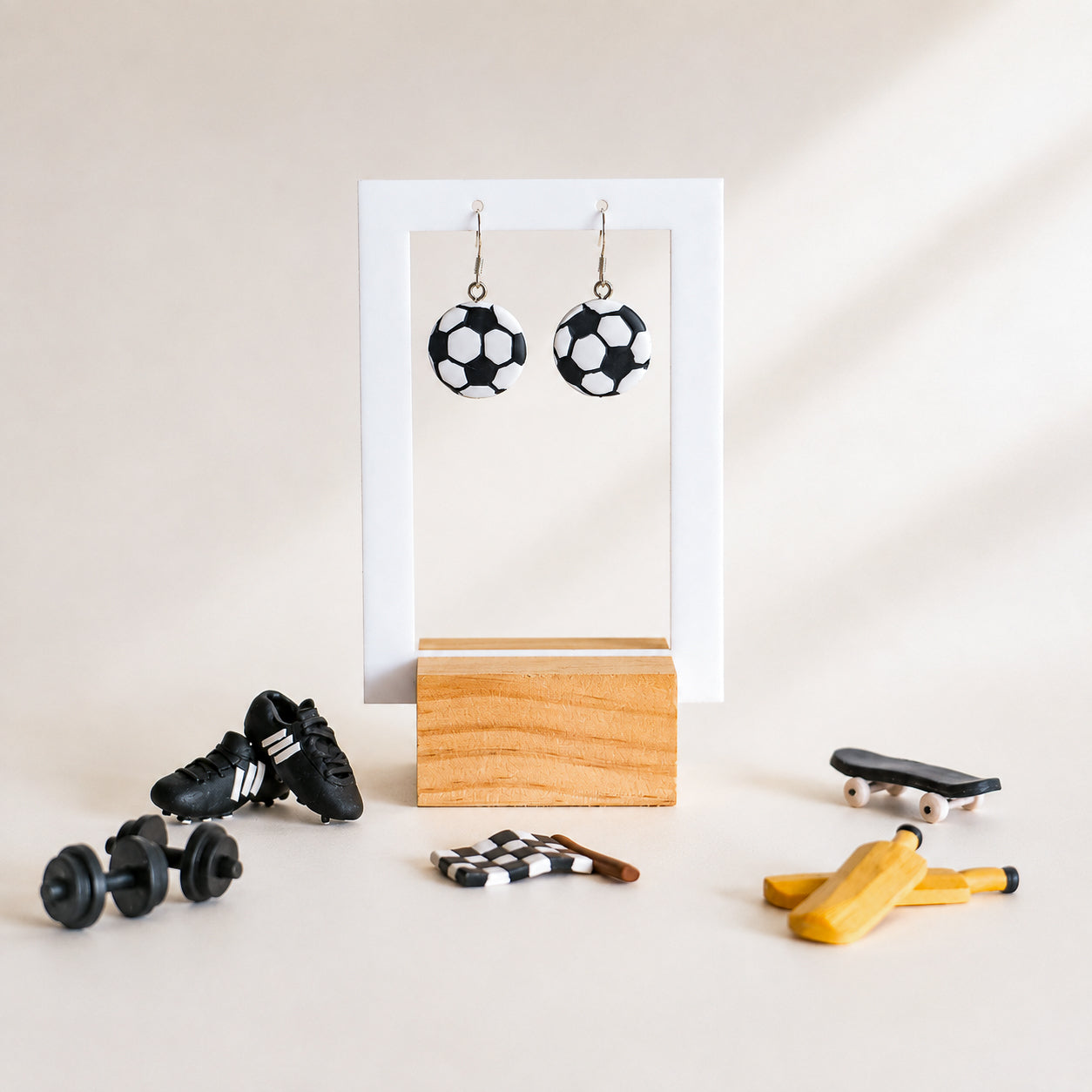 Soccer Ball Earrings