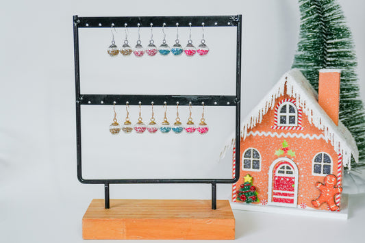 Mini Christmas Bauble Earrings