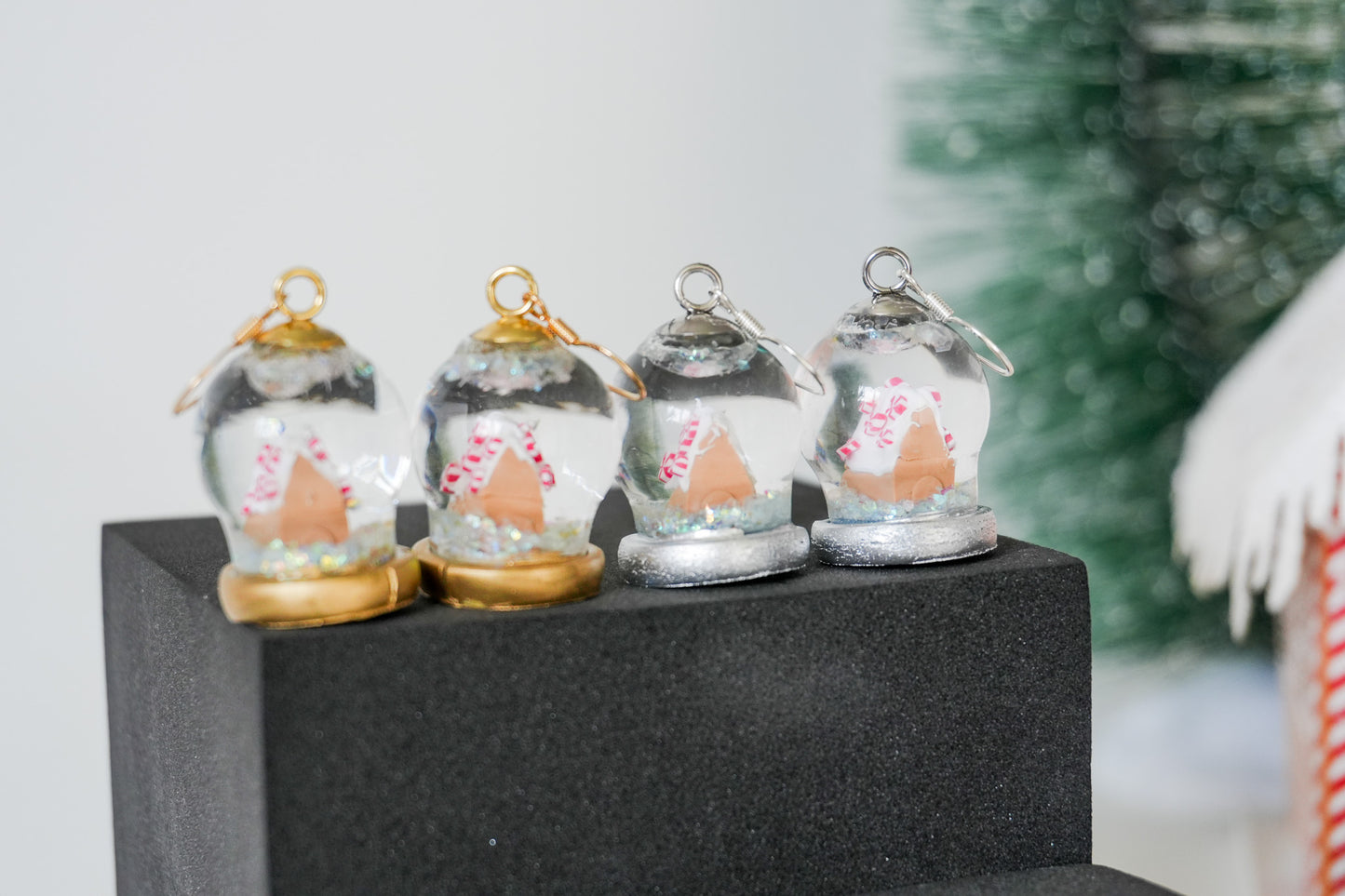 Snow globe Earrings