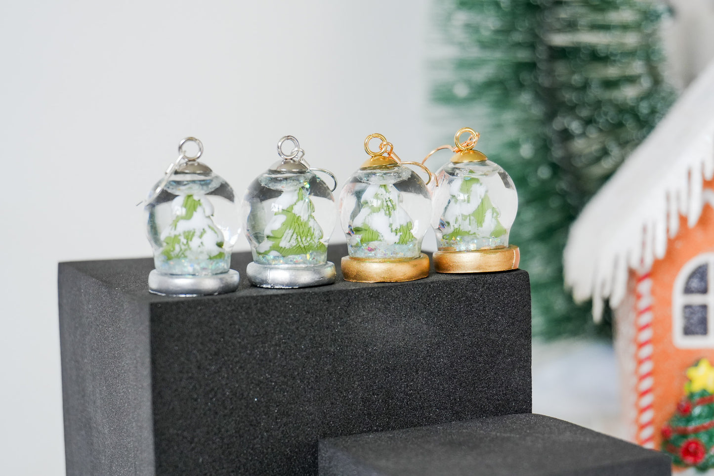 Snow globe Earrings