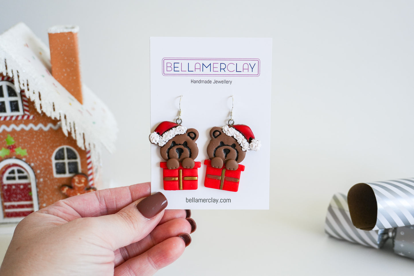 Bears in a chimney Earrings