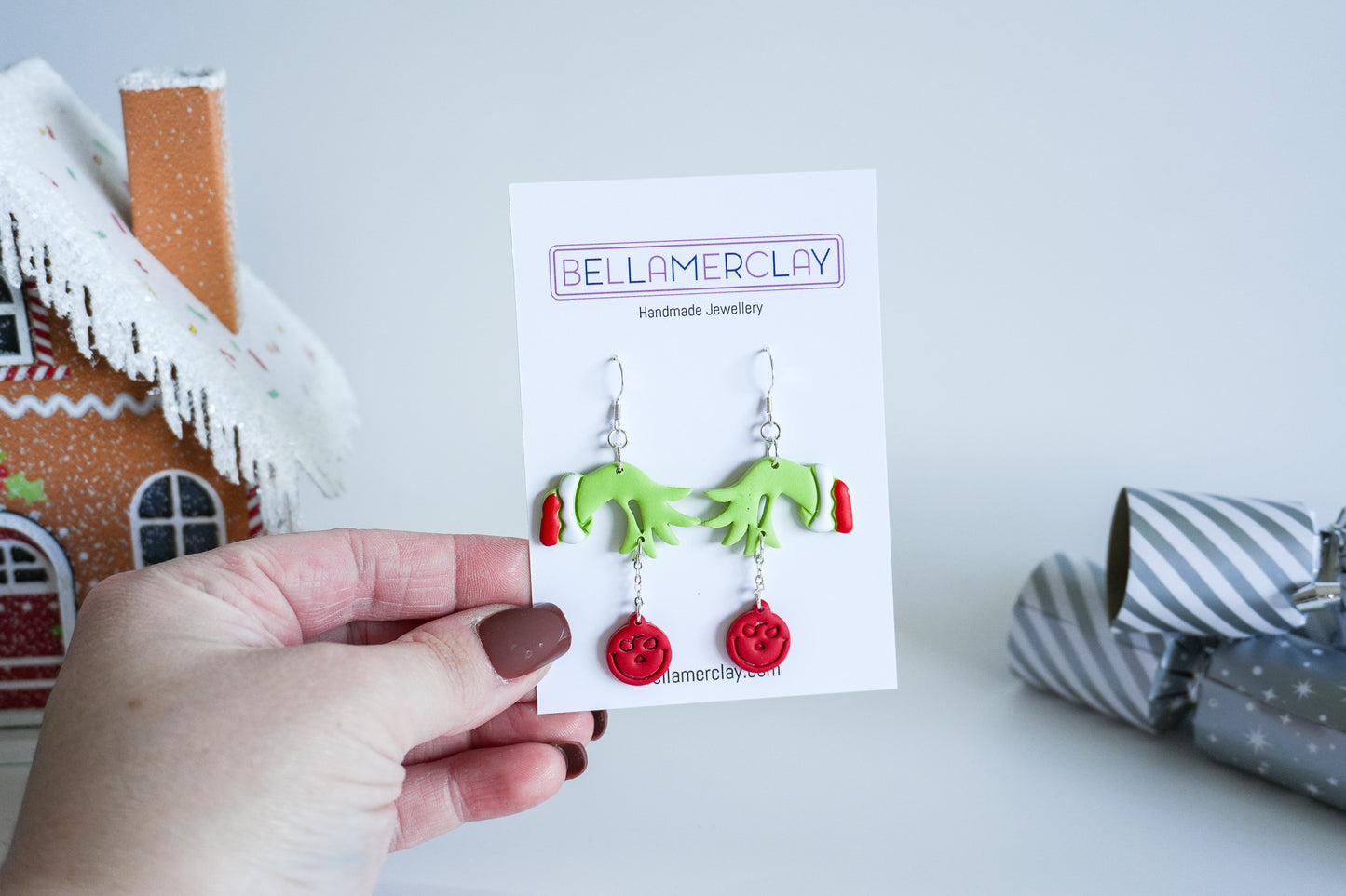 Grumpy Hand Earrings