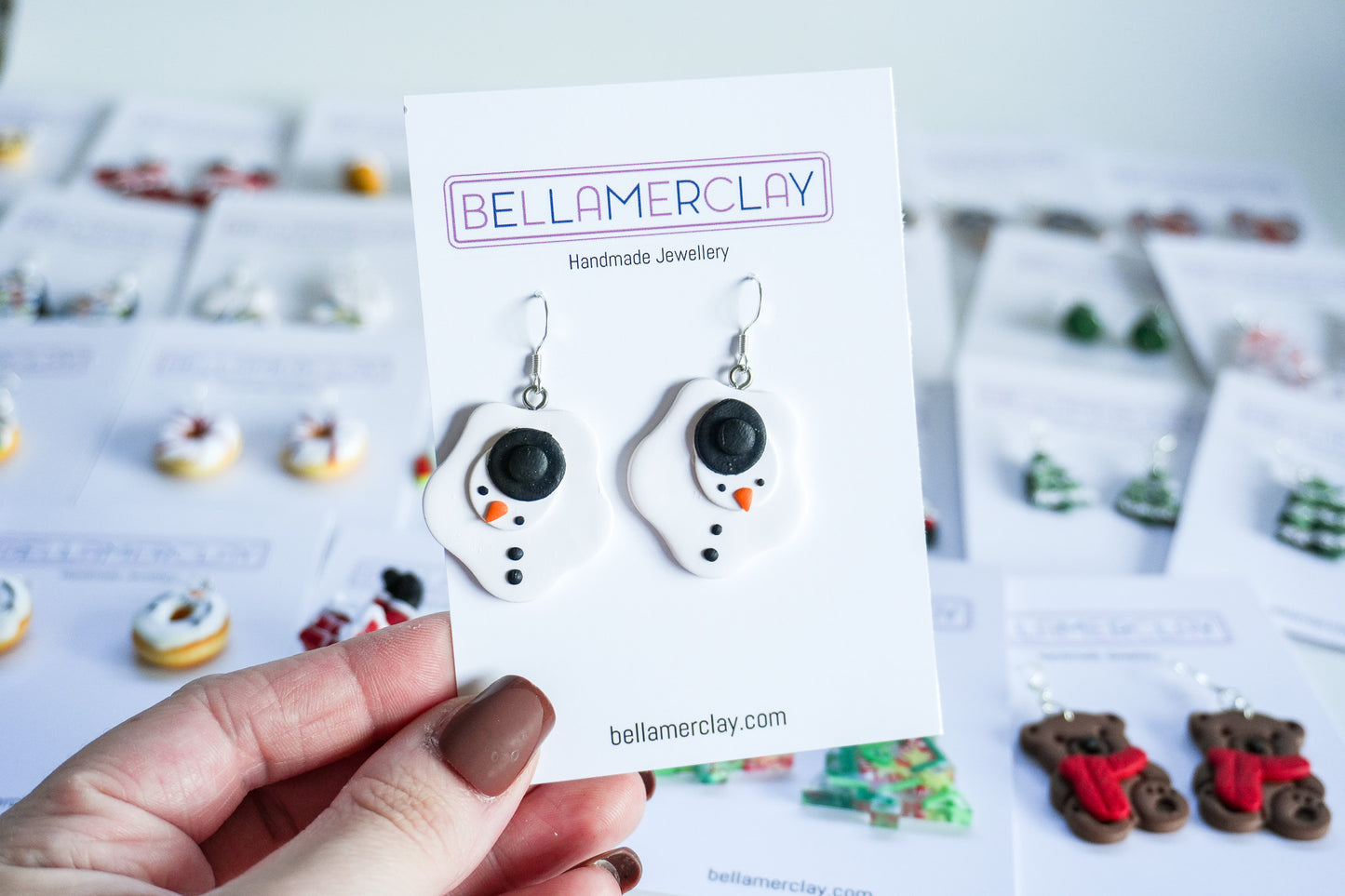 Melted Snowmen Earrings