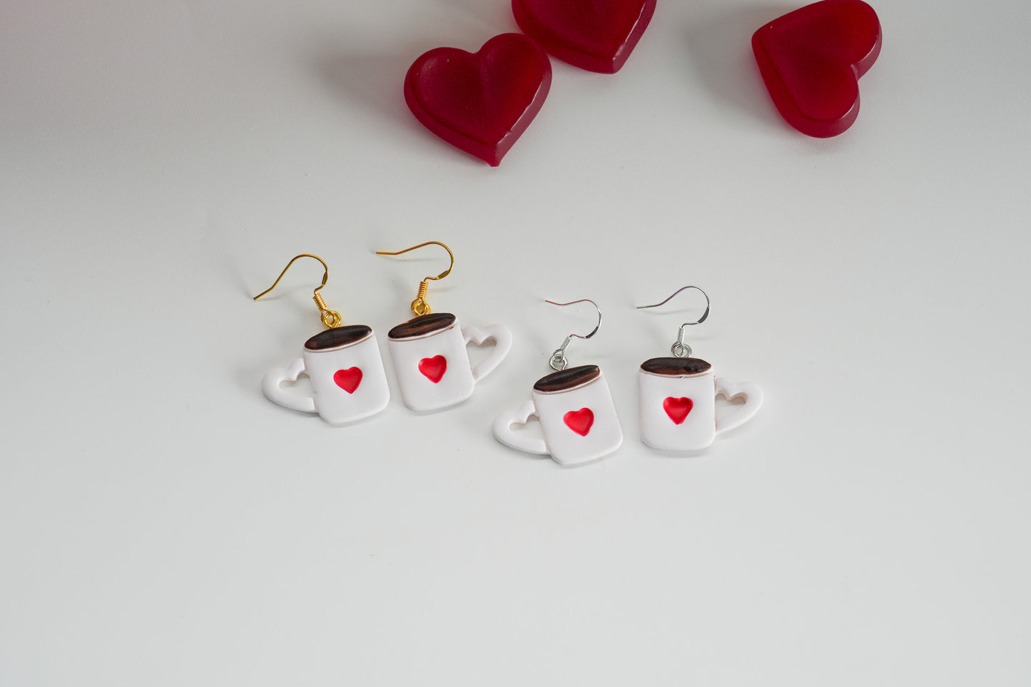 2D Coffee Mug Earrings