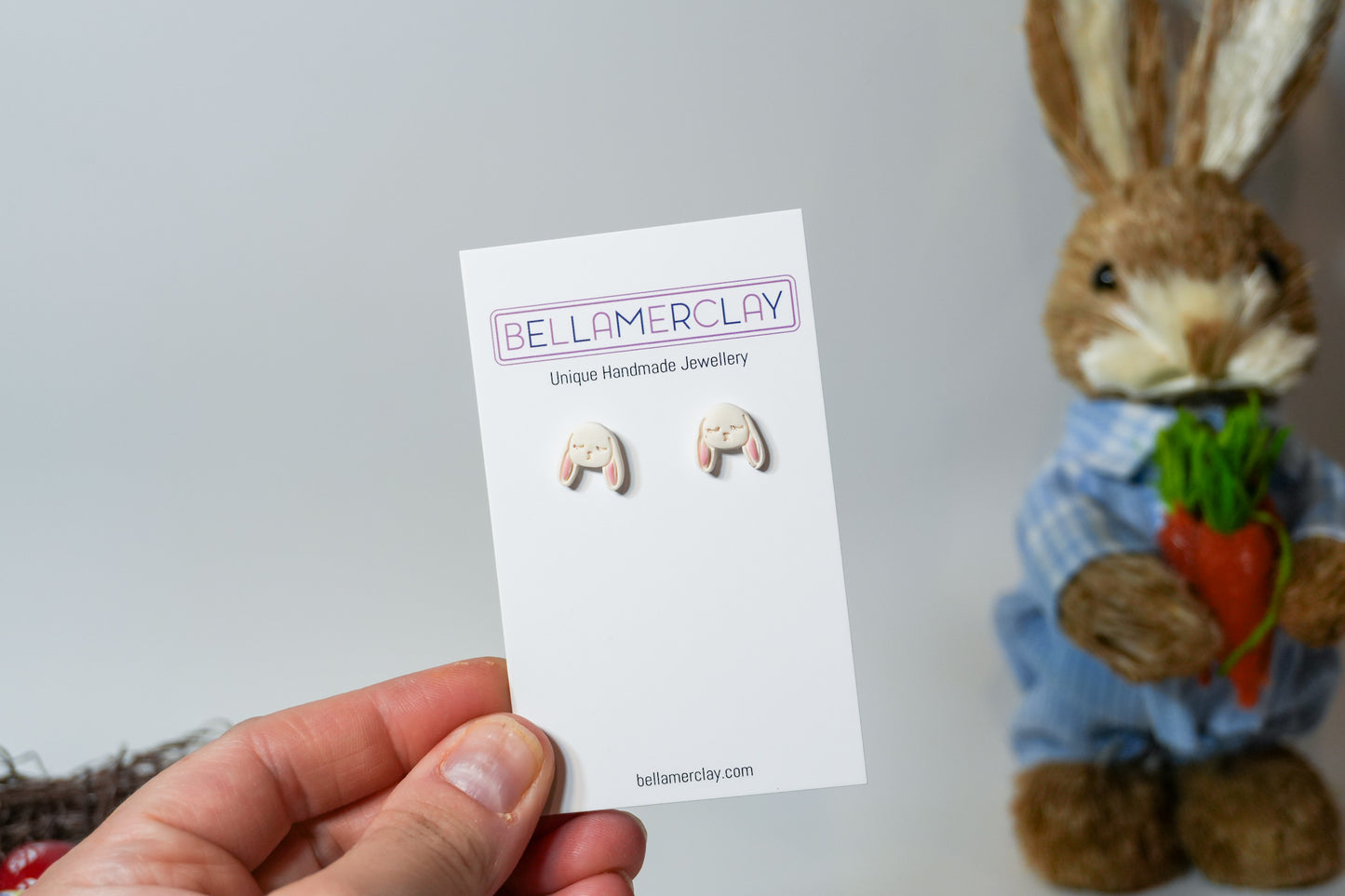 Two Bunny Stud Earrings