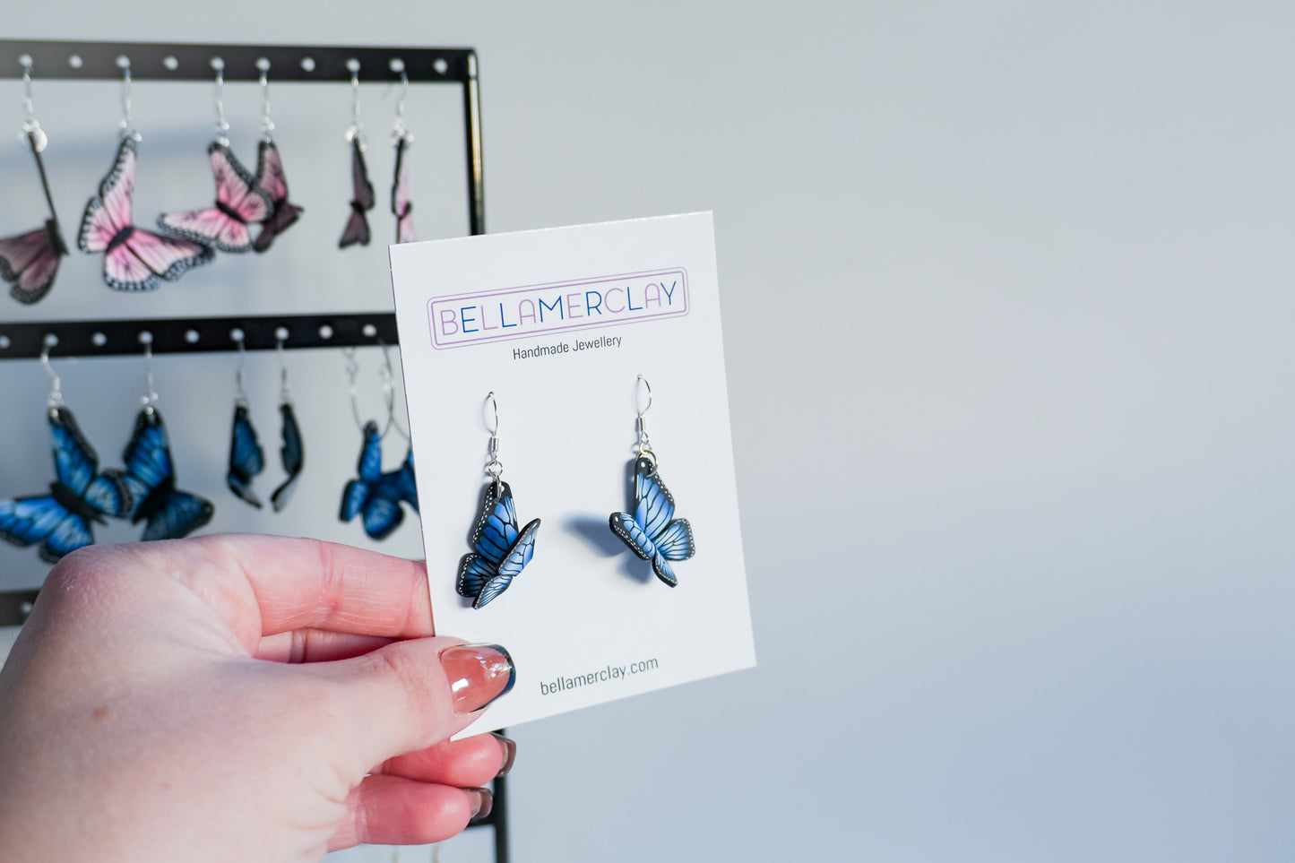 Simple Folded Butterfly Earrings