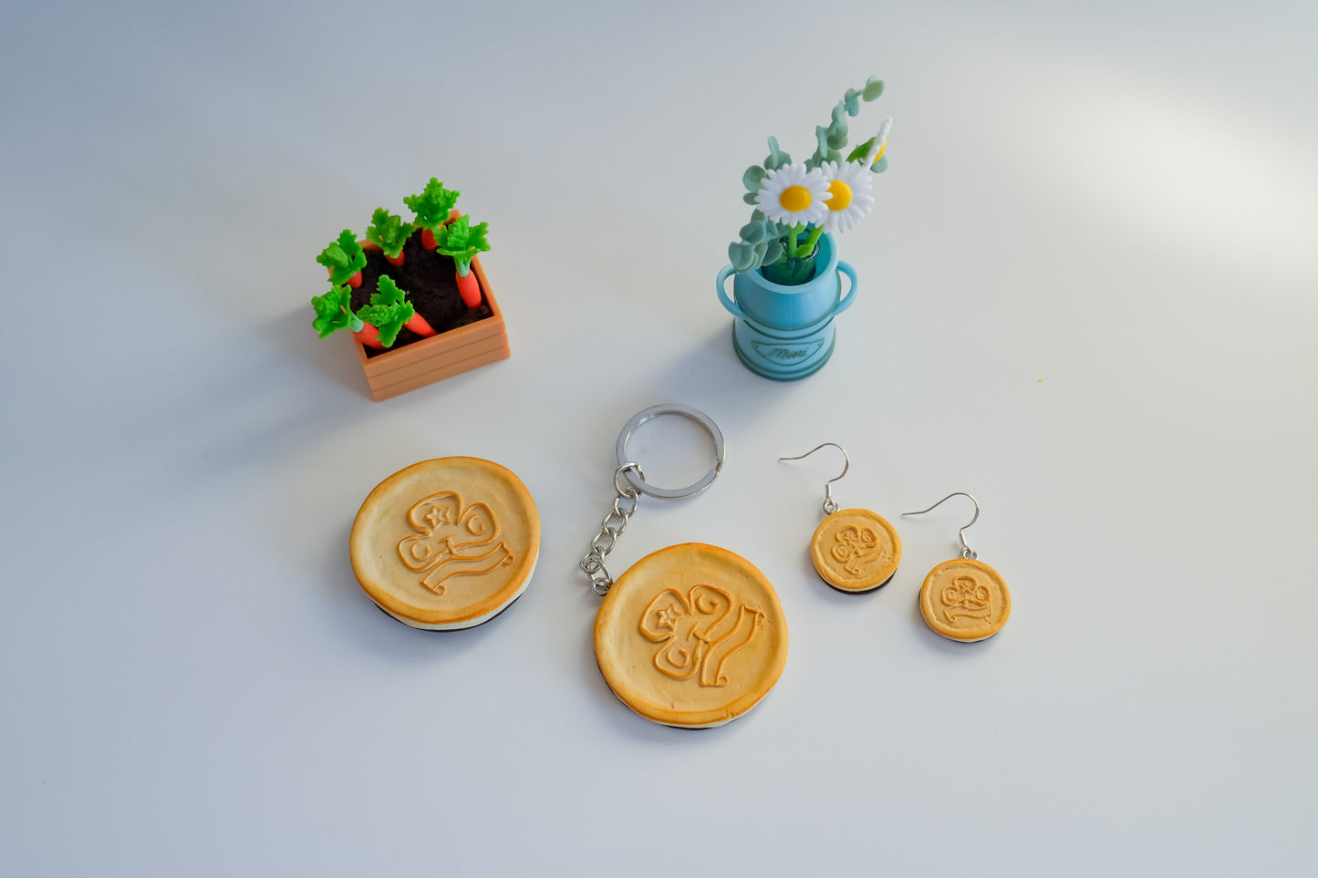 Girl Guide Biscuit earrings
