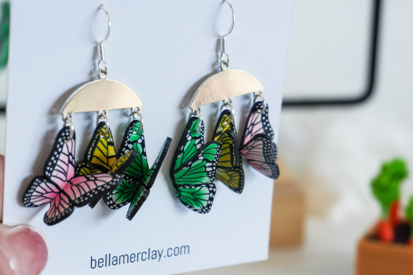 Hanging Butterfly Earrings