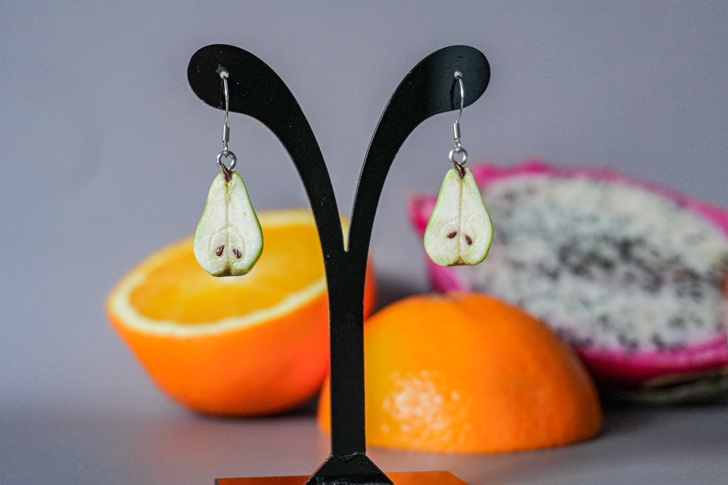 Pear Fruit Earrings