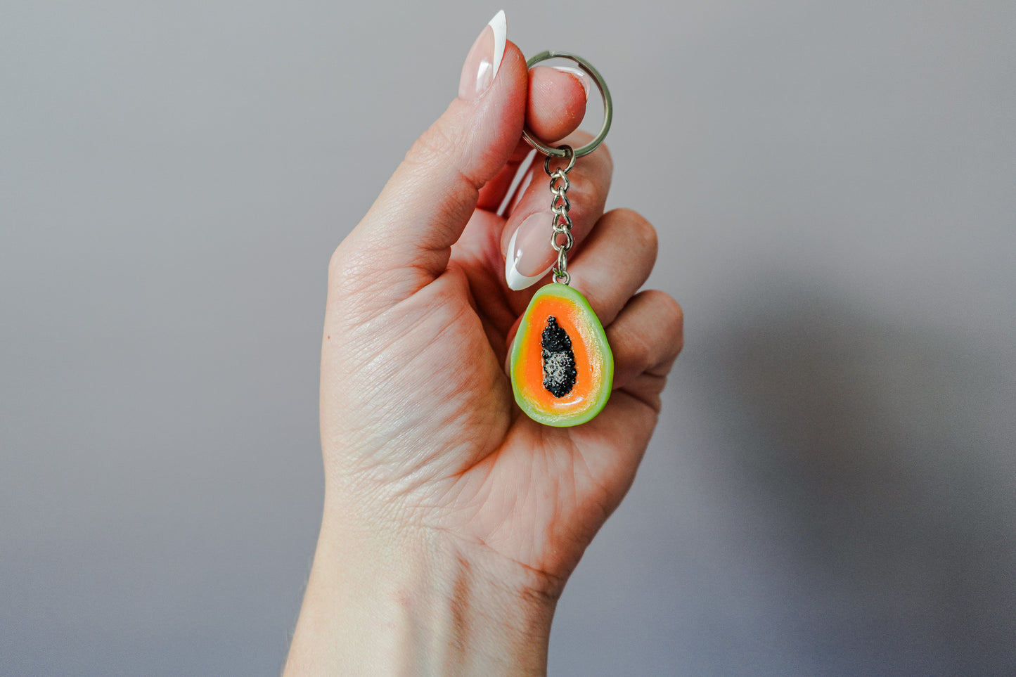 Papaya Keychain