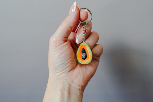 Papaya Keychain
