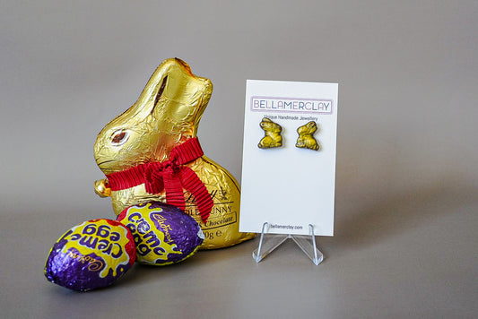 Gold Bunny Studs