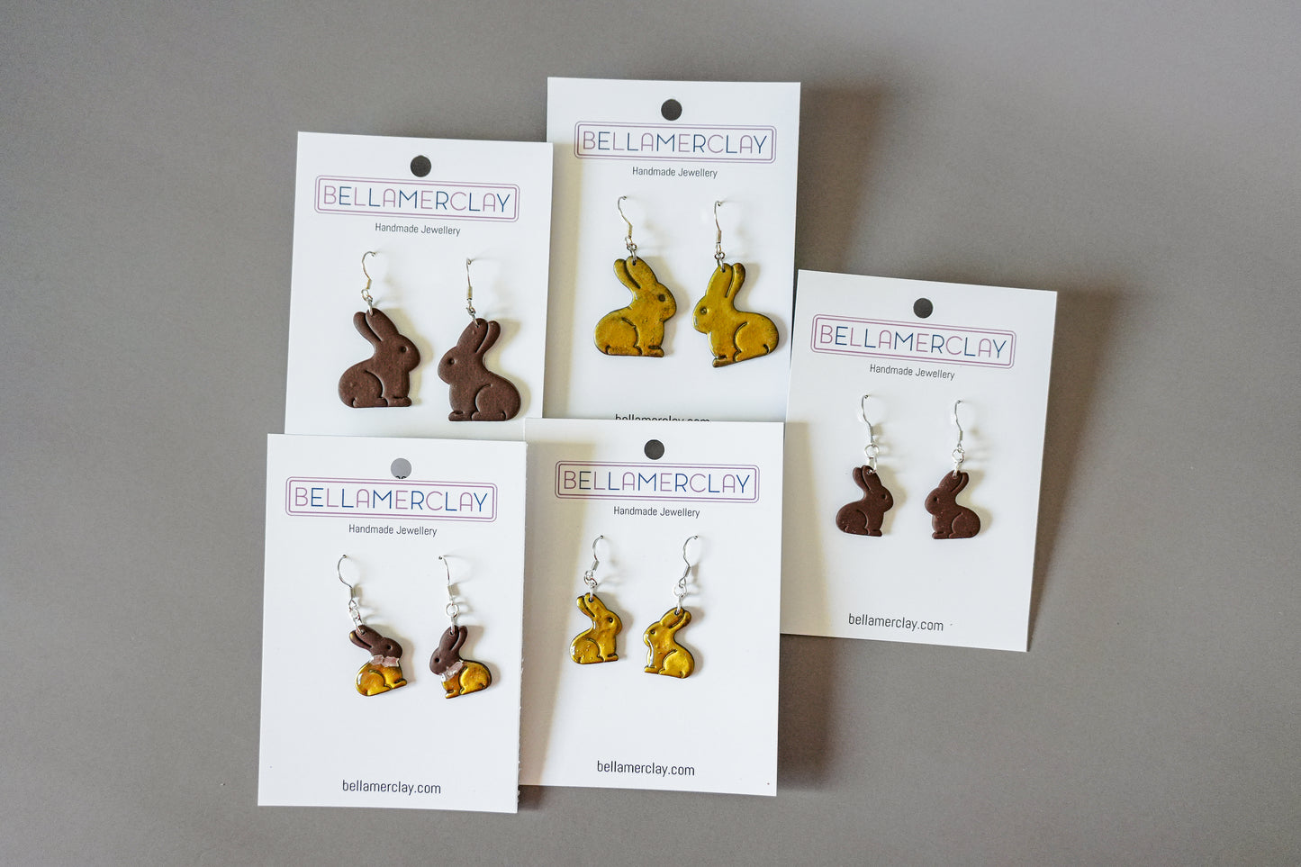 2D Bunny Earrings
