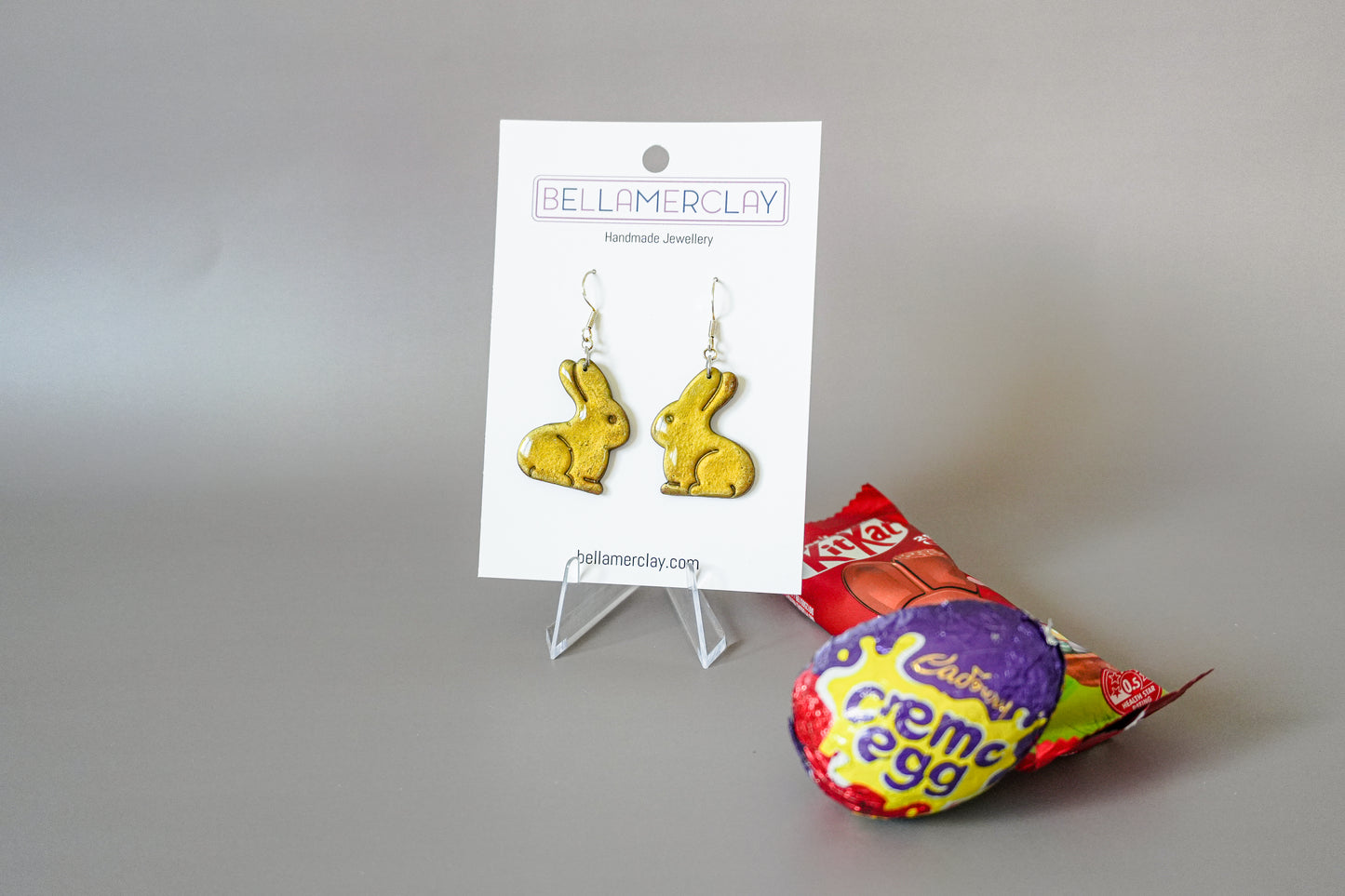 2D Bunny Earrings