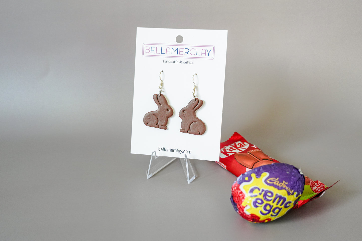 2D Bunny Earrings