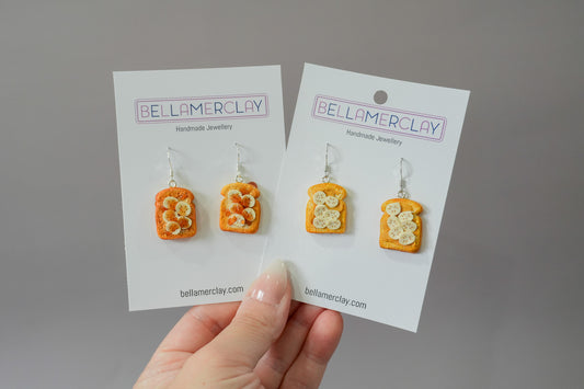 Banana on Toast Earrings