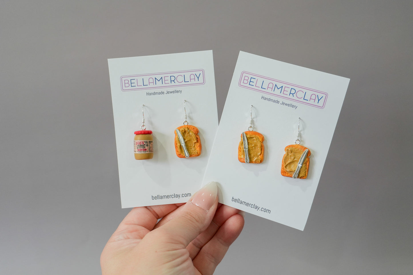Peanut Butter Toast Earrings