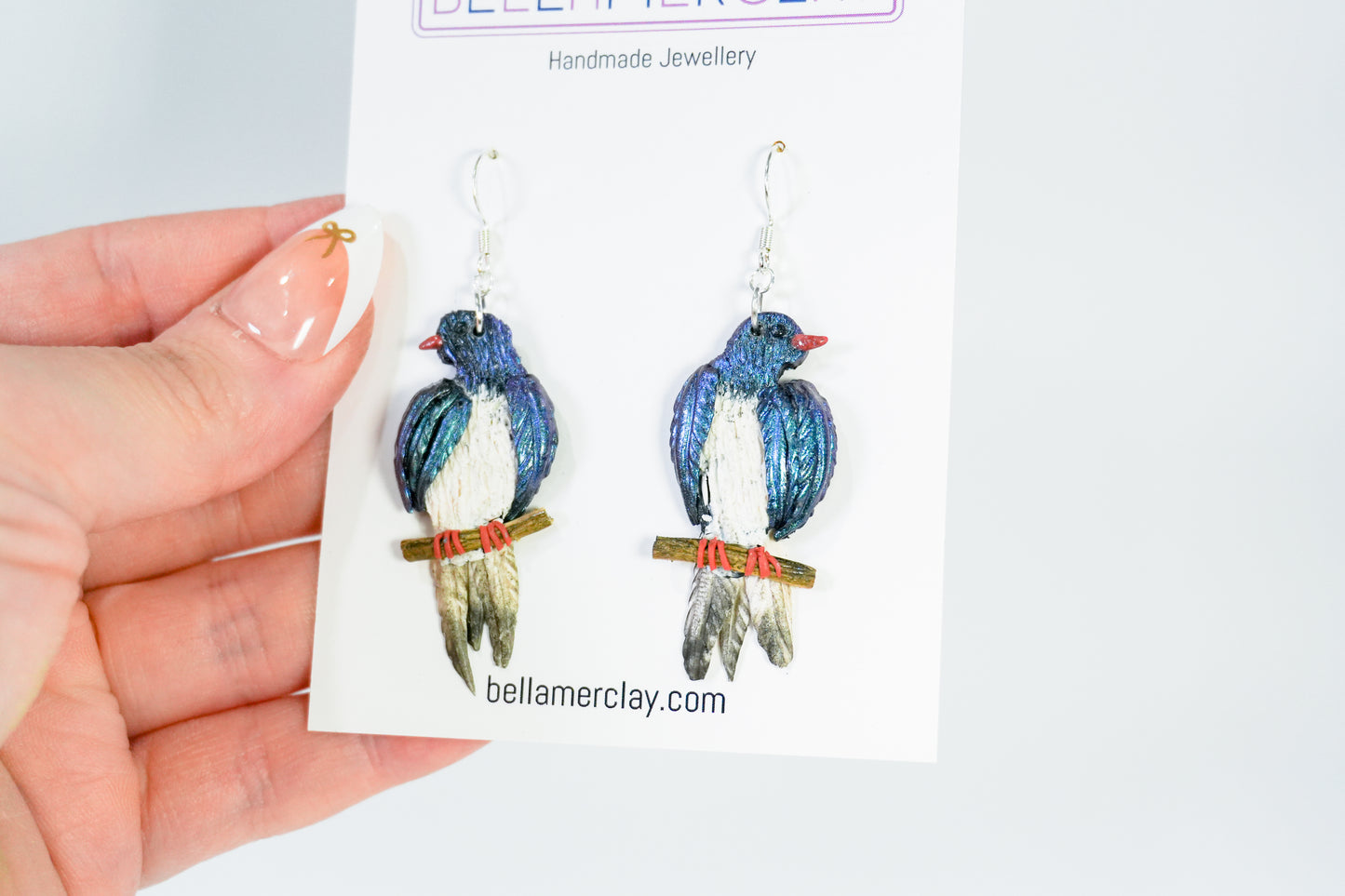 NZ Wood Pigeon Earrings (Kereru)