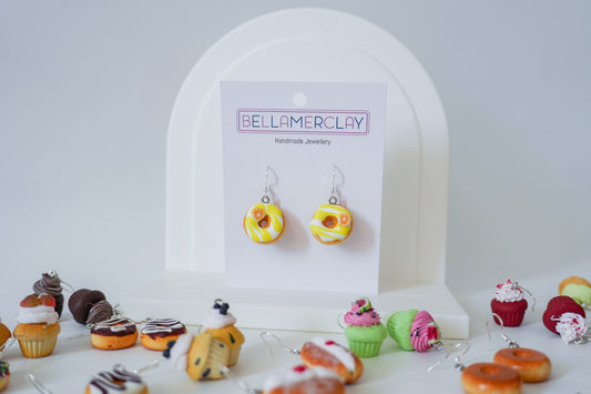 Lemon donut Earrings