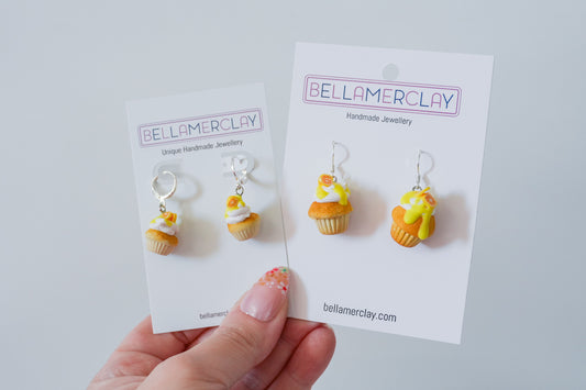 Lemon Cupcake Earrings
