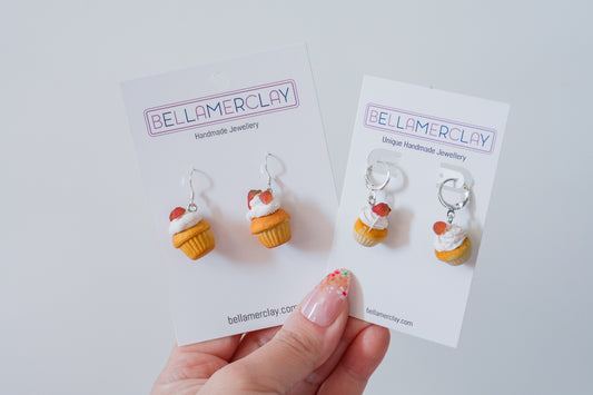Strawberry Cupcake Earrings