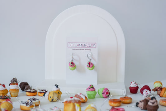 Watermelon Cupcake Earrings