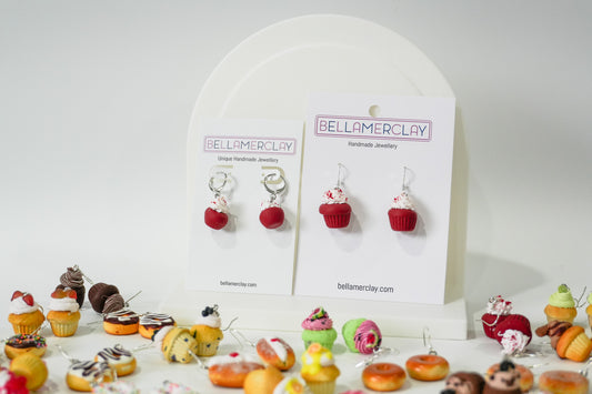 Red Velvet Cupcake Earrings