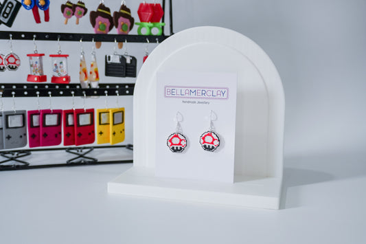 Virtual Mushroom Earrings