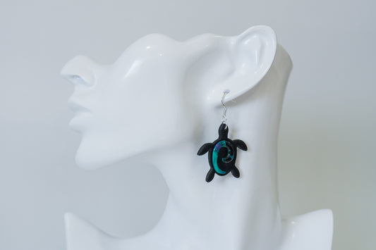 Paua Turtle Earrings