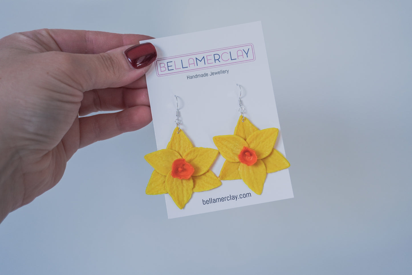 Large Daffodil Earrings