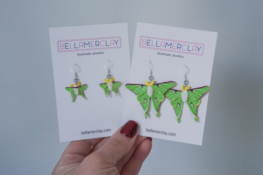 Luna Moth Earrings