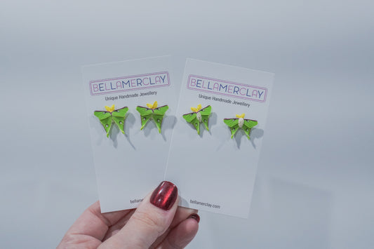 Luna Moth Studs