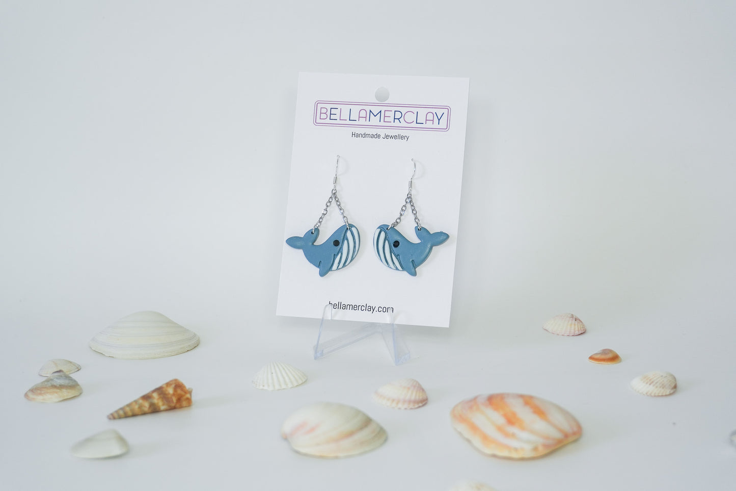 Blue Whale Earrings