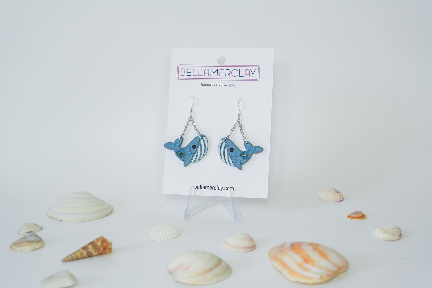 Blue Whale Earrings