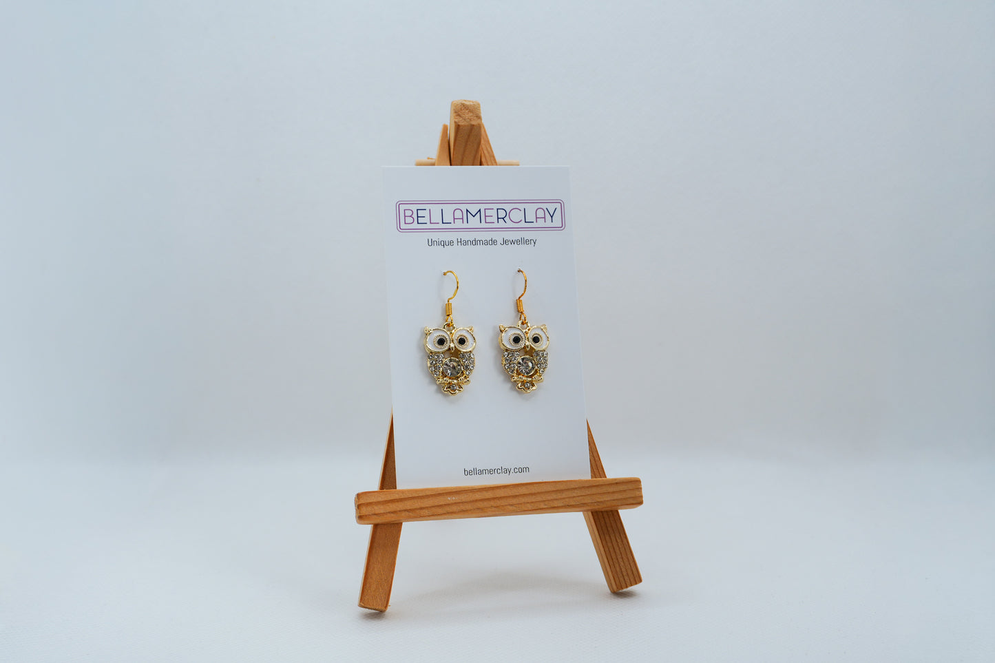 Golden Owl Earrings