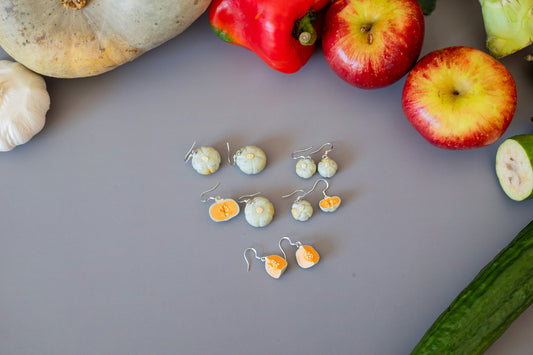 Crown Pumpkin Earrings