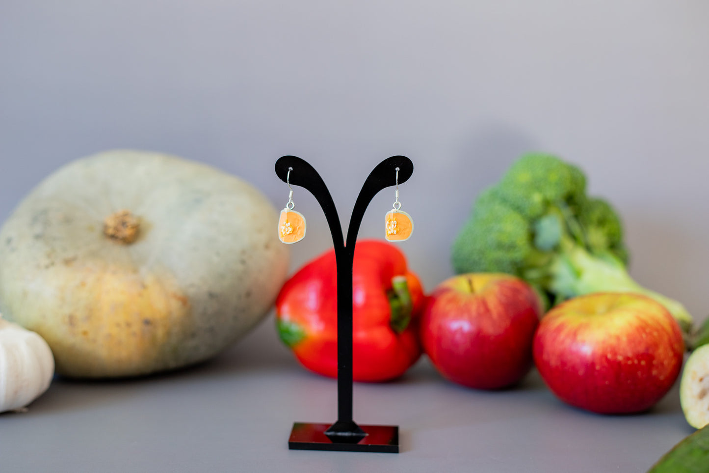 Crown Pumpkin Earrings