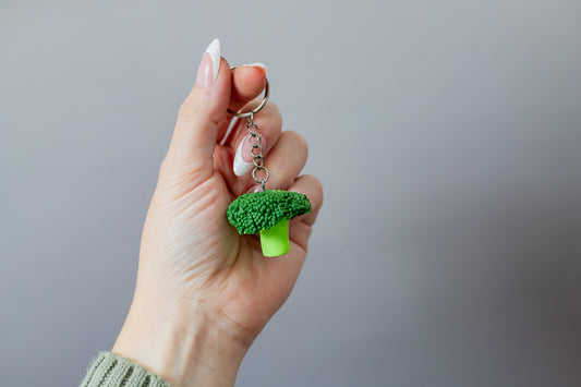 Broccoli Keychain